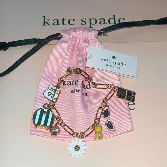 ♠️ Kate spade Off We Go Travel Charm Bracelet, Multi - Picture 8 of 10